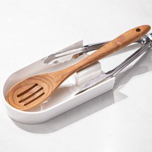 Alto Serve and Share Tong and Spoon Rest, decorative tableware